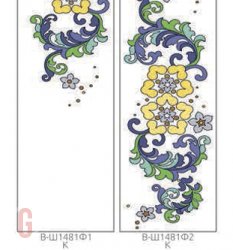 Готичексий витражный рисунок для шкафов-купе